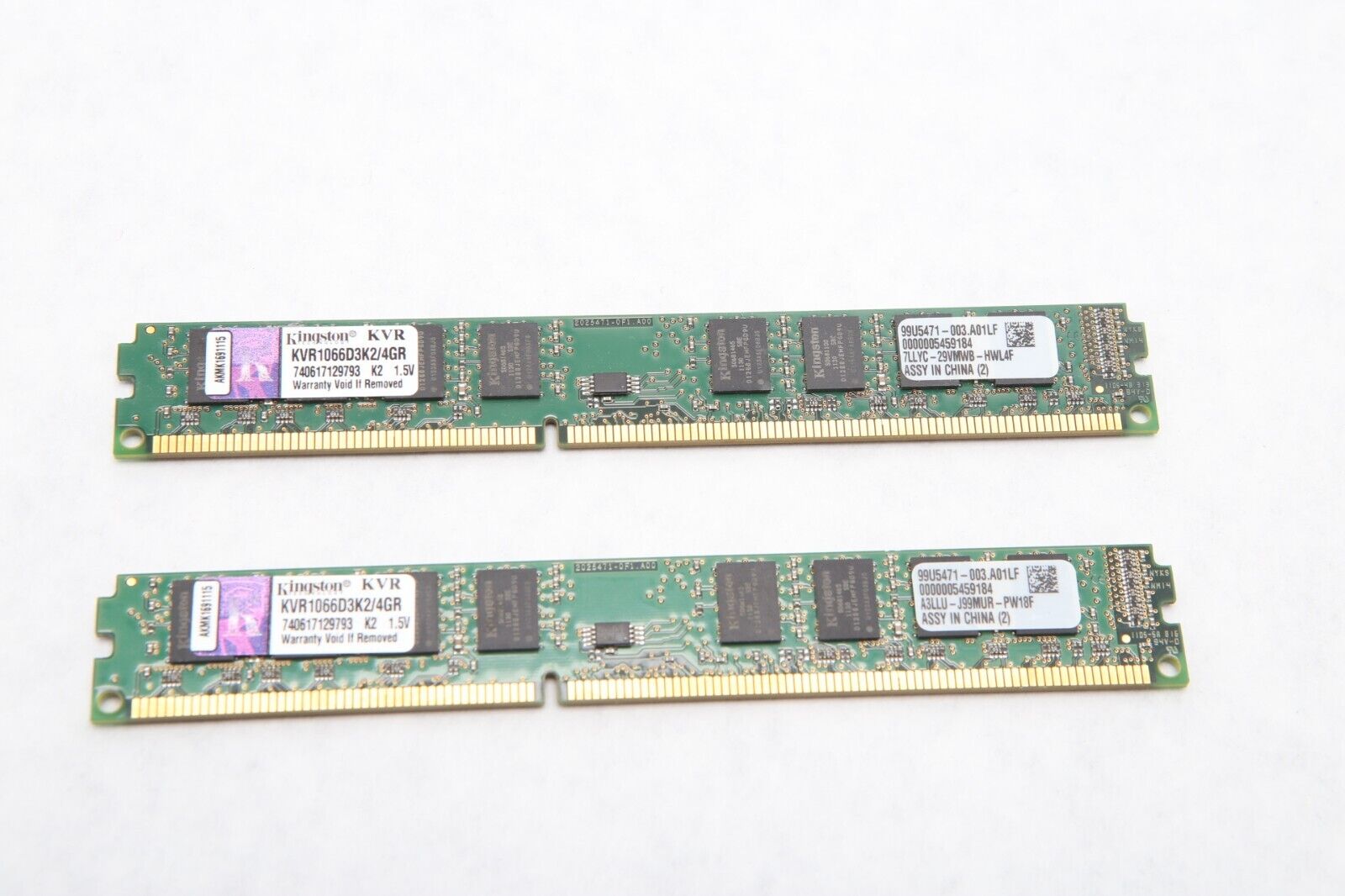 Kingston KVR Desktop Memory 8GB RAM Set 2x4GB - KVR1066D3K2/4GR - H41a