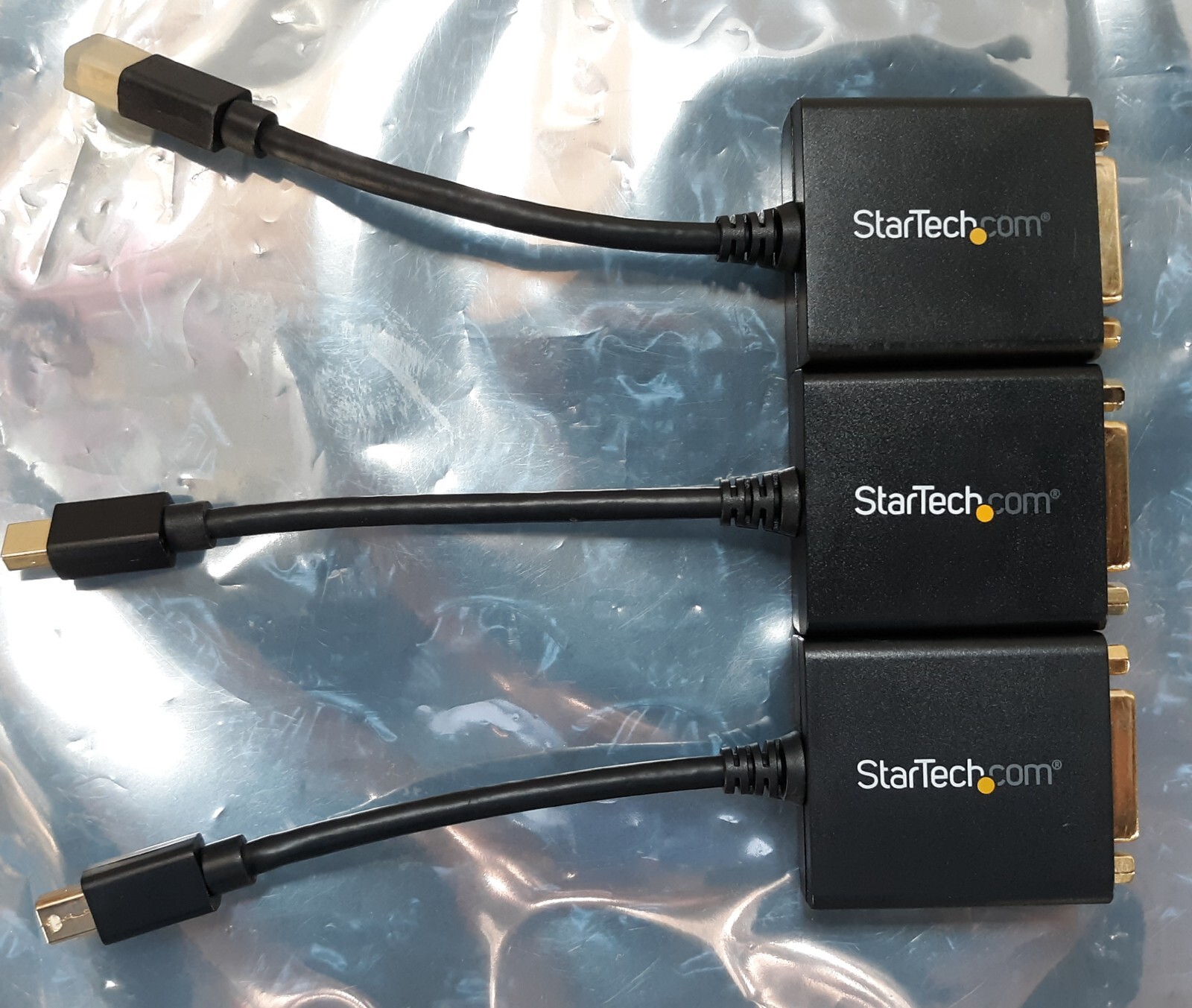 Lot of 3 StarTech.Com Mini DisplayPort to DVI Video Adapter MDP2DVI