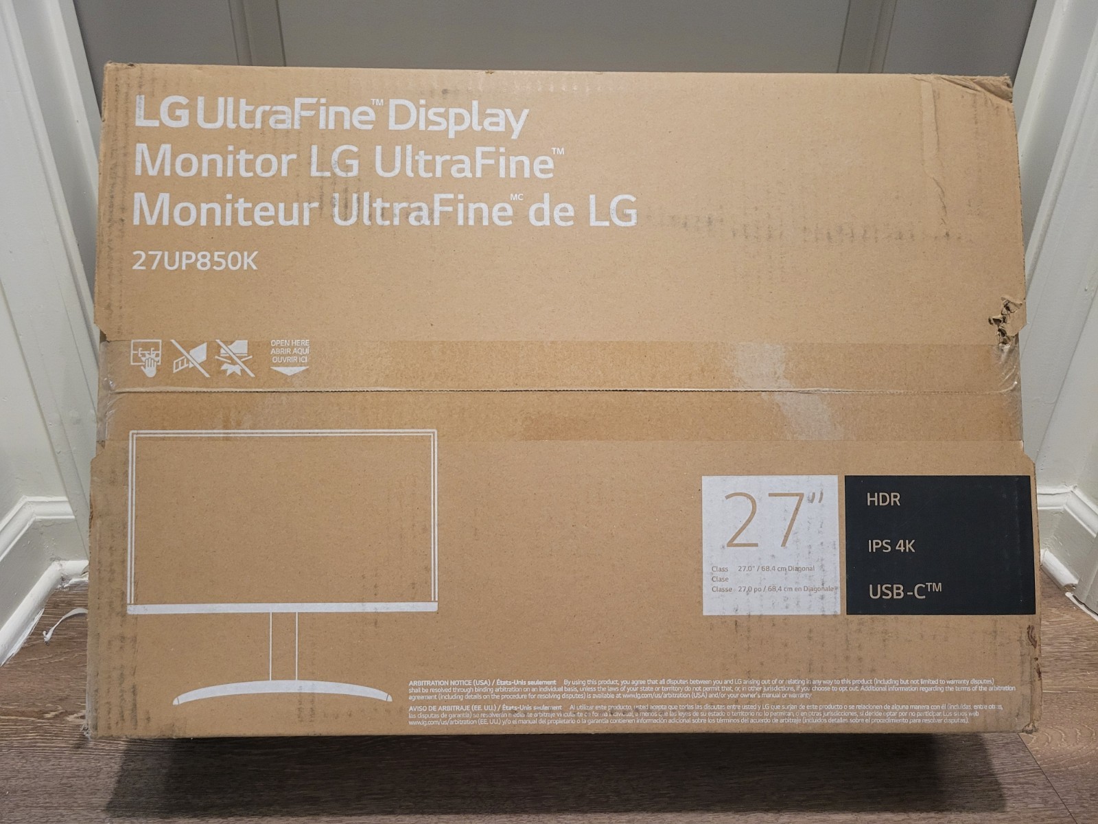 LG Ultrafine Display Monitor 27 Inch White HDR 4K IPS Computer Screen Gaming 