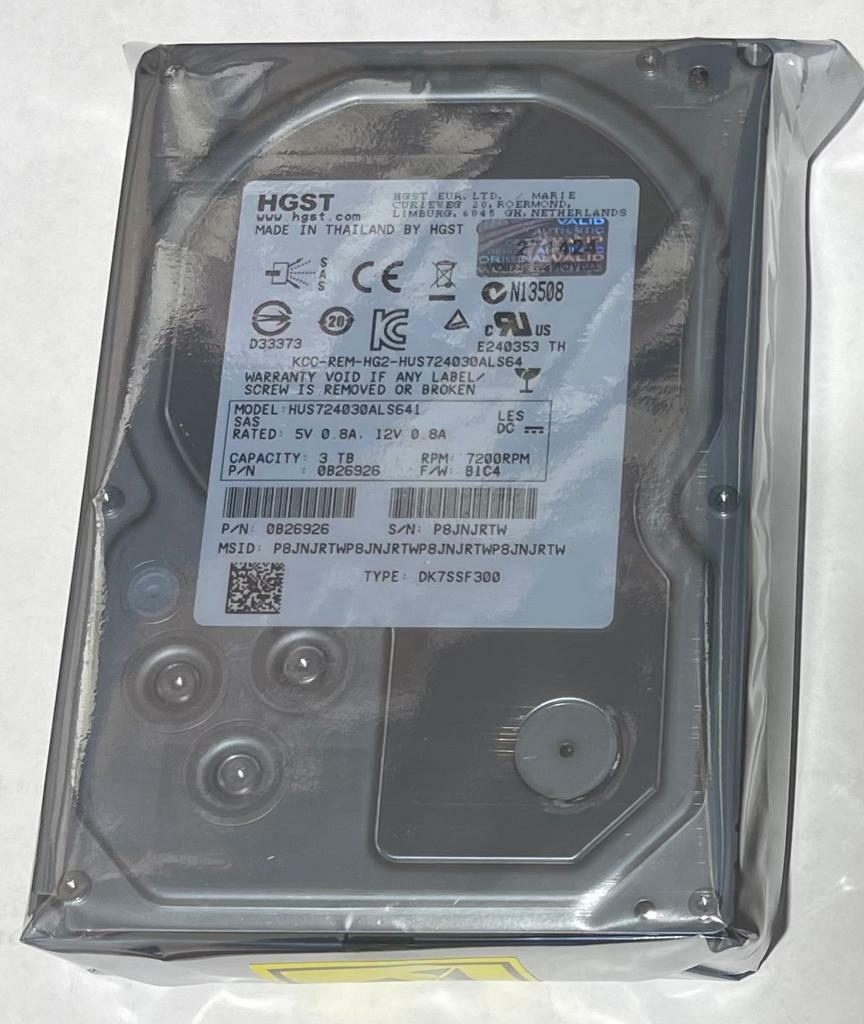HUS724030ALS641 /0B26926 HGST  3 TB,Internal,7200 RPM,3.5 "Hard Drive*