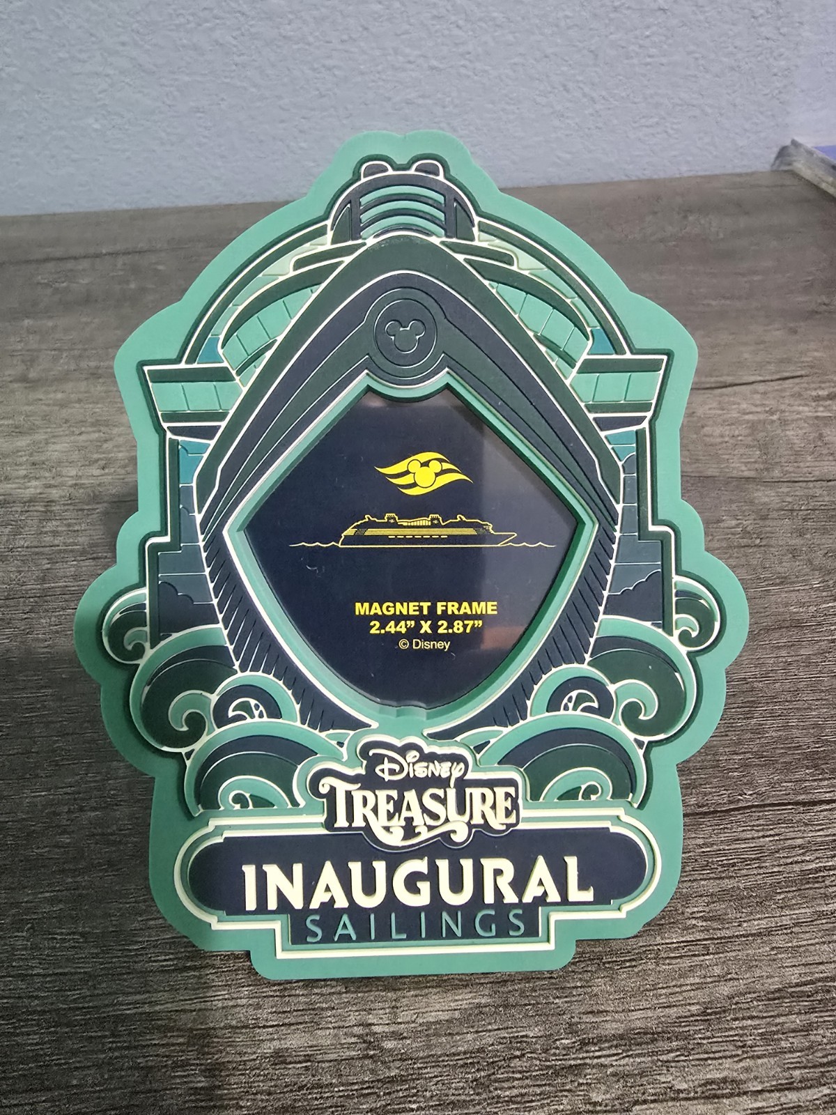 2026 Disney Treasure Inaugural Sailings Cruise Line Magnet Frame Picture Holder