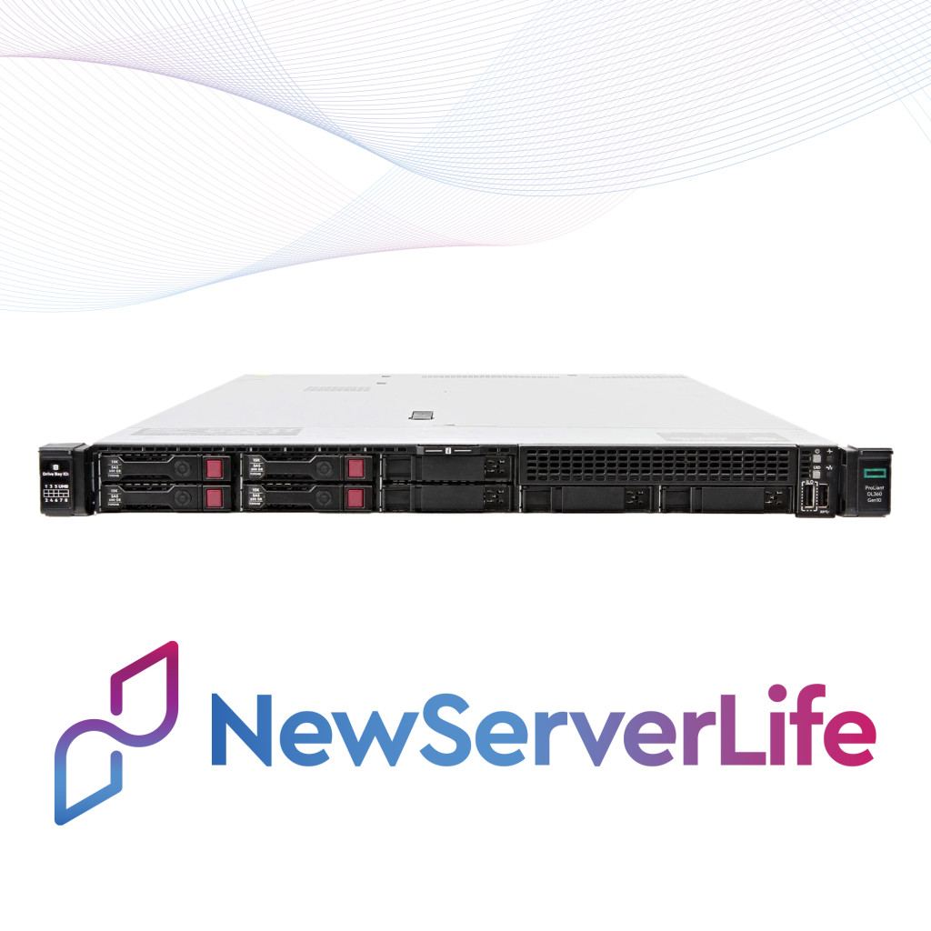 HP ProLiant DL360 Gen10 8SFF 2x Gold 6240 2.6GHz =36 Cores 64GB P408i-a 4xRJ45