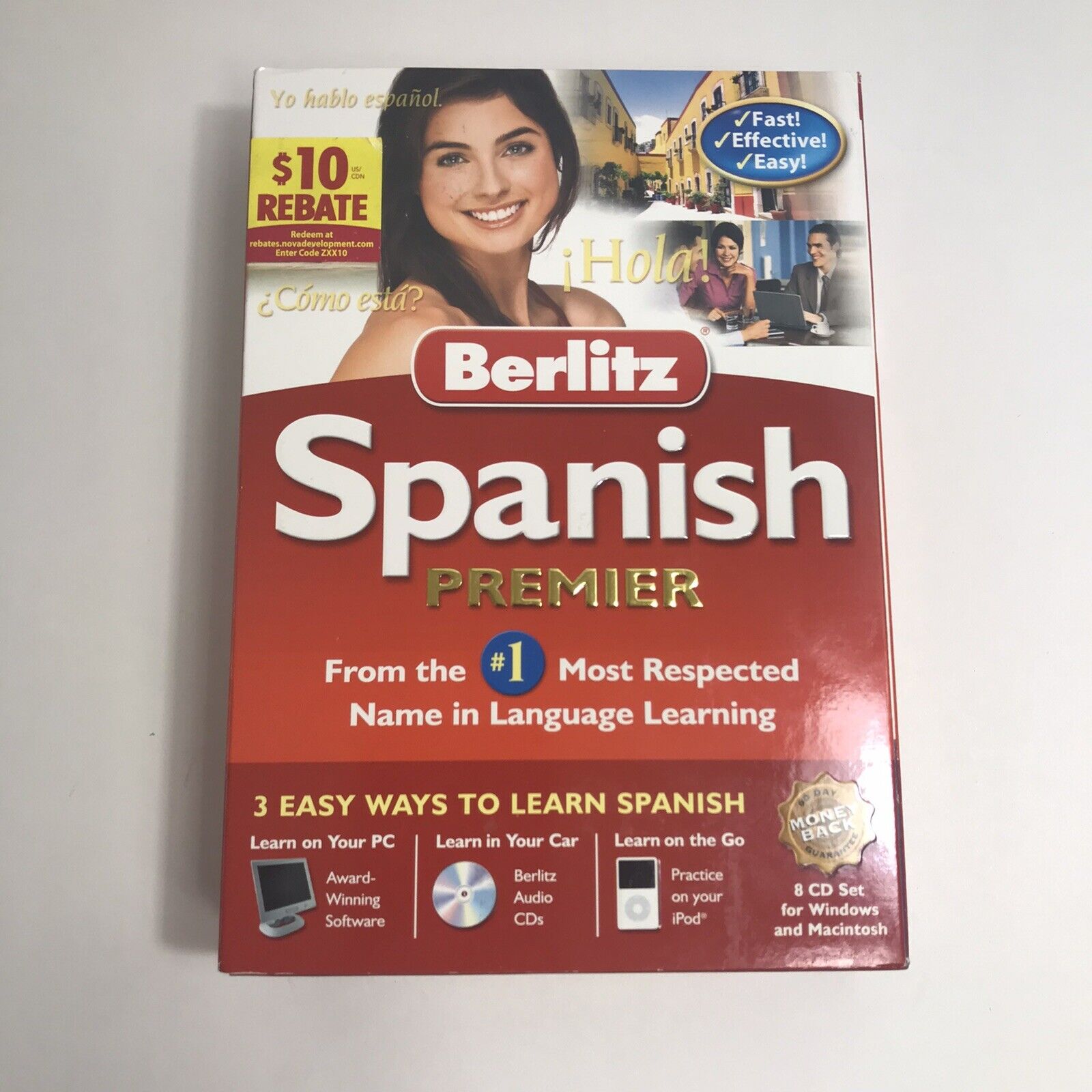 Berlitz Spanish Premier Software for PC, Mac 2006 Eight CD Set New In Box