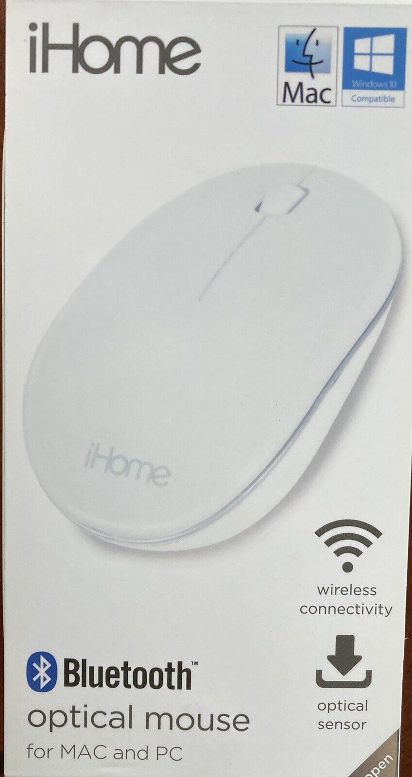 iHome Wireless Optical Mouse for MAC and PC White NEW