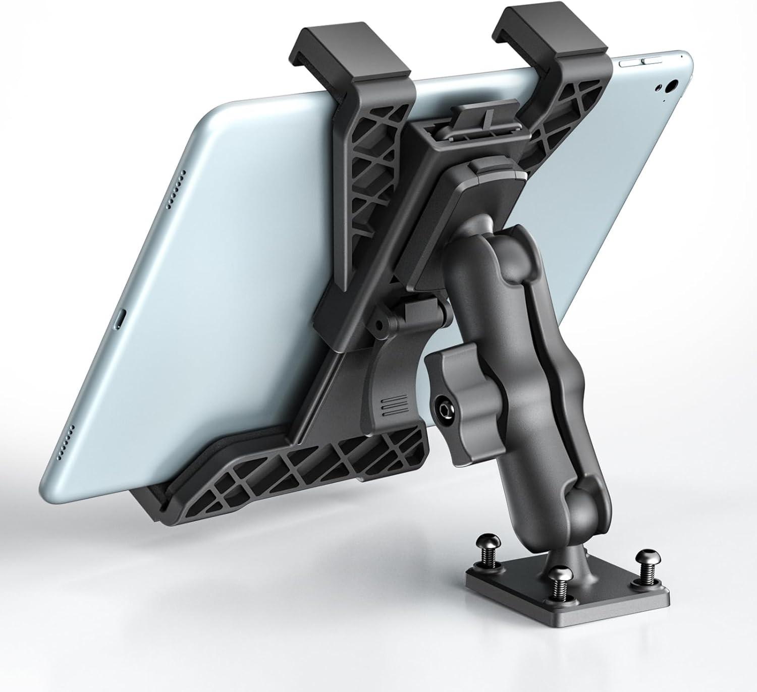 OHLPRO Heavy Duty Drill Base Tablet Holder Car Mount, iPad Mount for Truck Compa