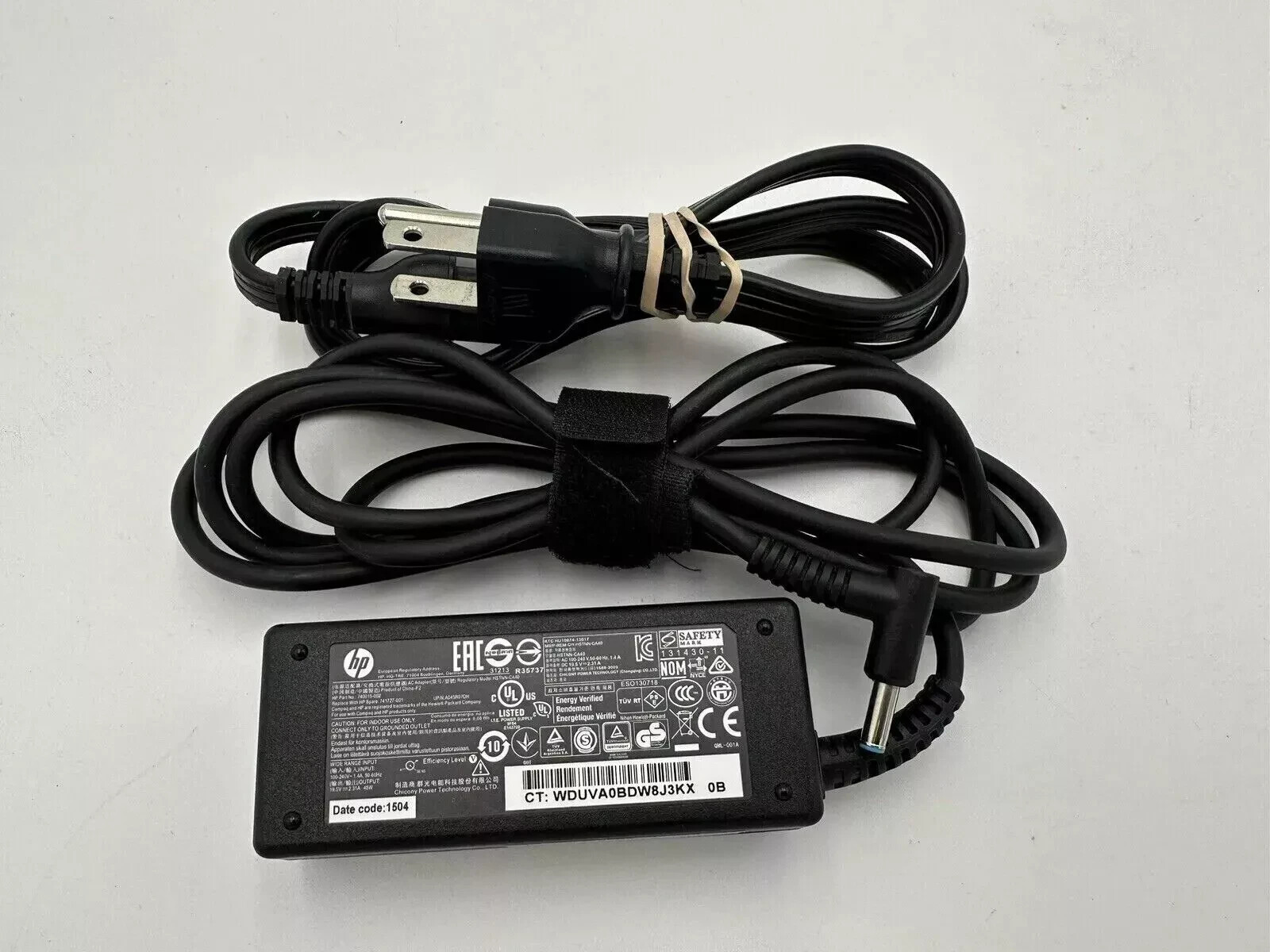 OEM HP 45W 19.5V 2.31A AC Adapter Charger for Laptop Power Supply Cord 4.5*3.0mm