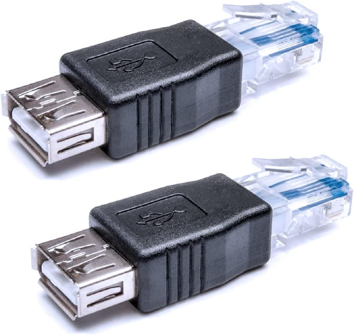Ethernet to USB Adapter 2PCS for ADSL Modem/Router/Computer Camera/Surveillance