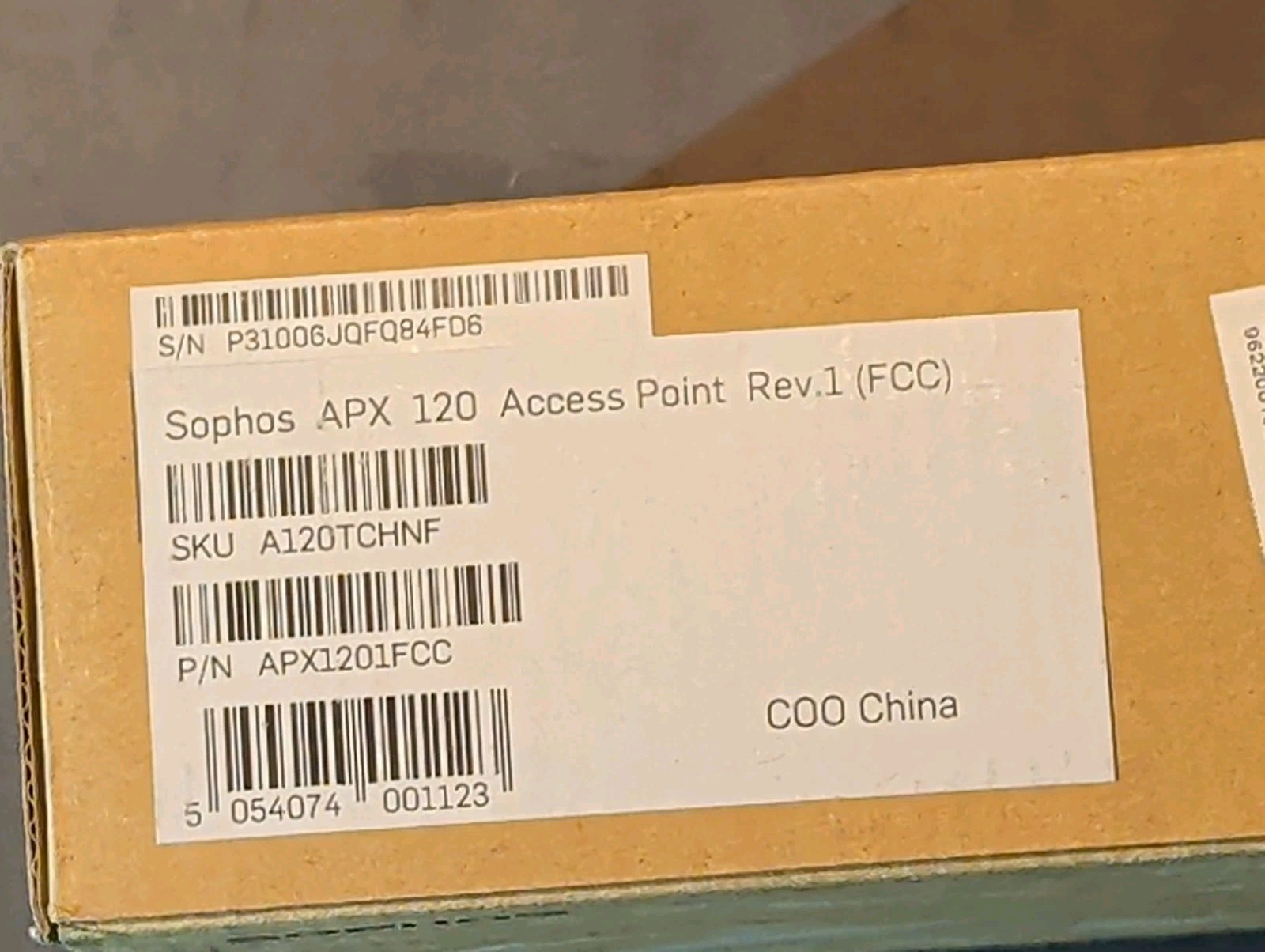 SOPHOS  APX 120 Wireless Access Point (Rev.1, FCC version). Brand new