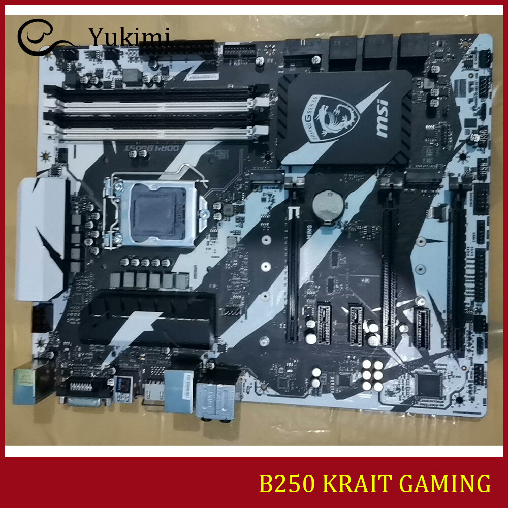 FOR MSI B250 KRAIT GAMING LGA1151 DDR4*4 64GB HDMI DVI-D ATX Motherboard Test OK