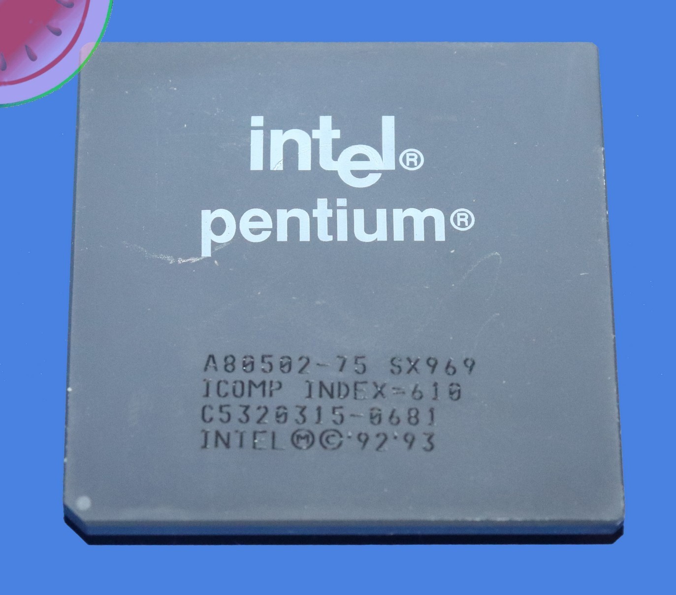 TESTED Processor Intel PENTIUM 75 MHz CPU Ceramic Working SX969 SOCKET 5 / 7