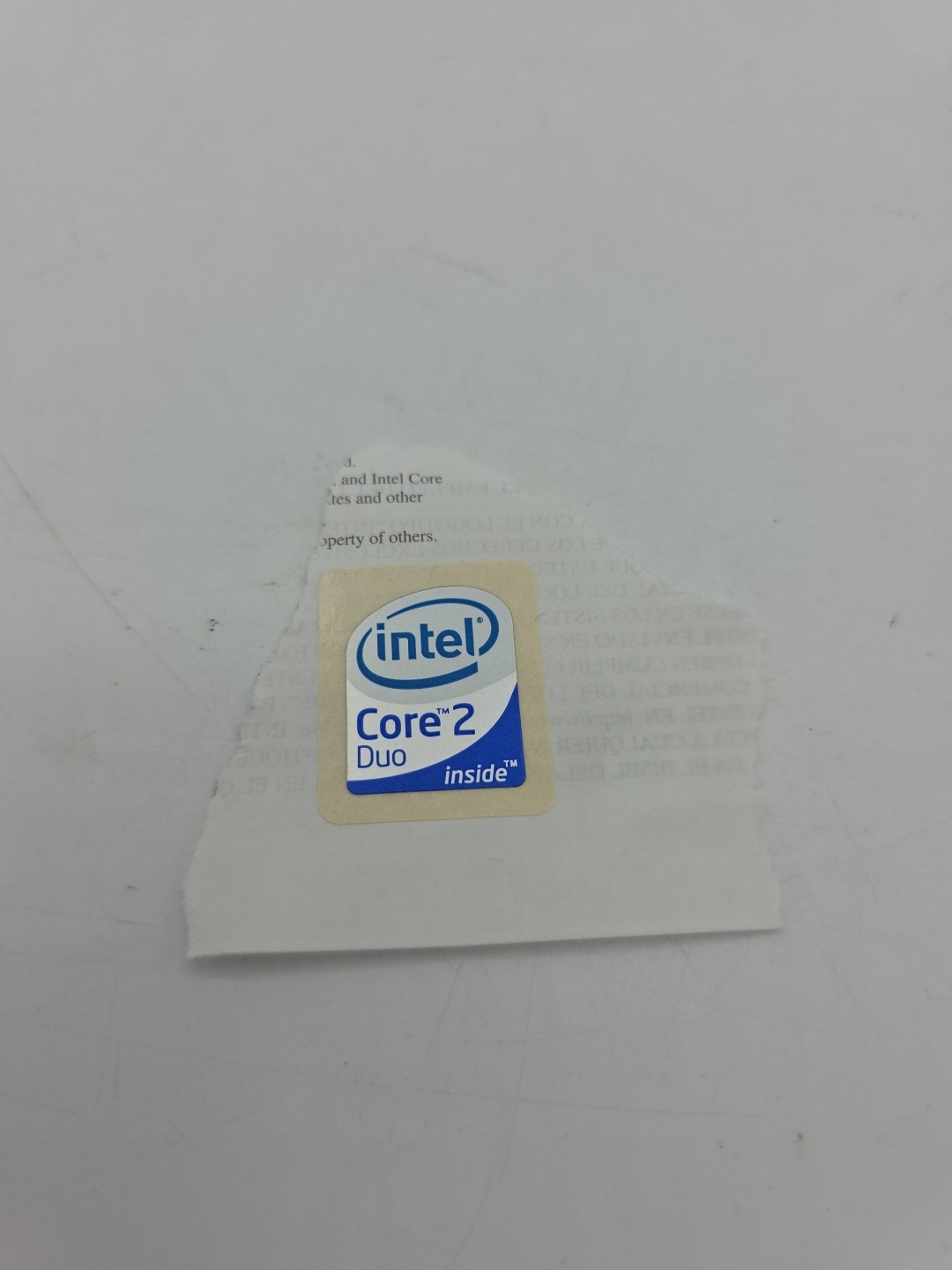 Sticker Intel Core 2 Duo Inside Version 2009 For Desktop PC