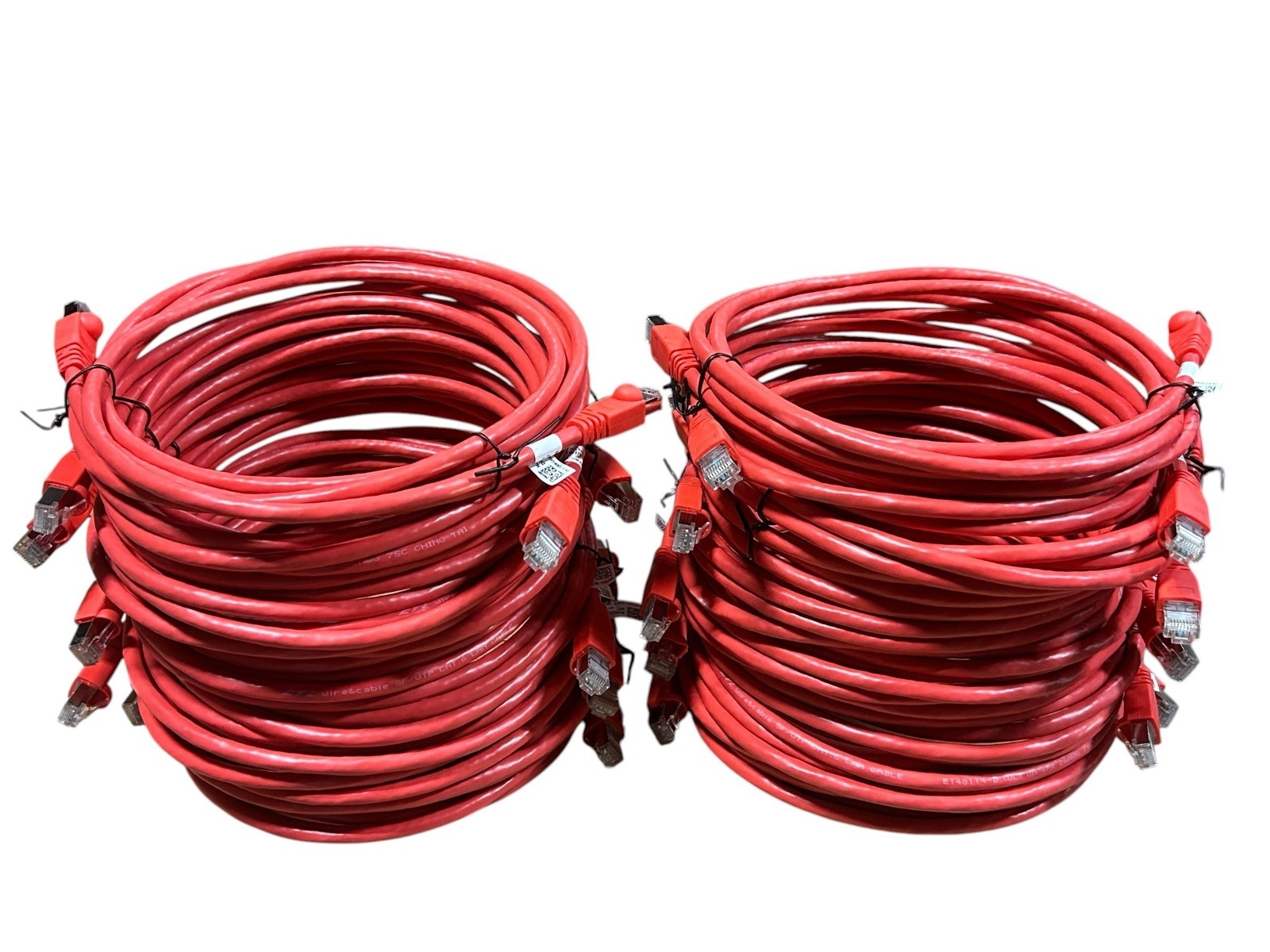 Cat6 26AWG 8ft  Shielded (S/FTP) PVC CM Ethernet Patch Cable 20 pack] NEW