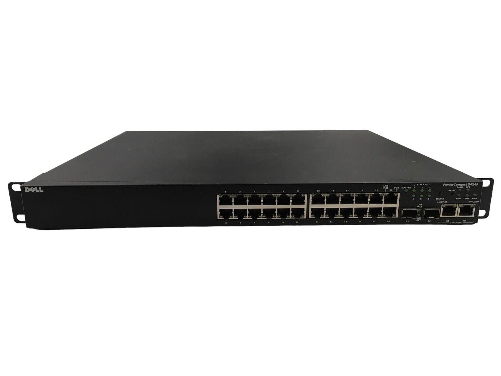 Dell PowerConnect 3424P 24-Port Managed PoE Ethernet Switch w/ Rack Ears