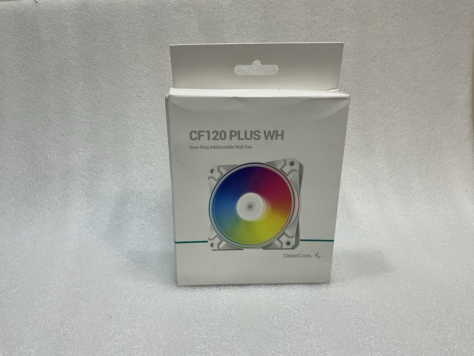 DeepCool CF120 Plus WH Duo - Ring Addressable RGB Fan-Open  Box.