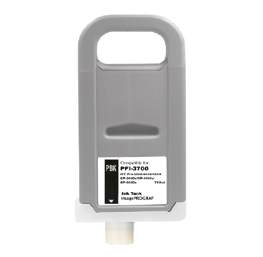 PFI-3700 Photo Black Ink Cartridge for Canon iPF PRO-2600 PRO-4600 PRO-6600