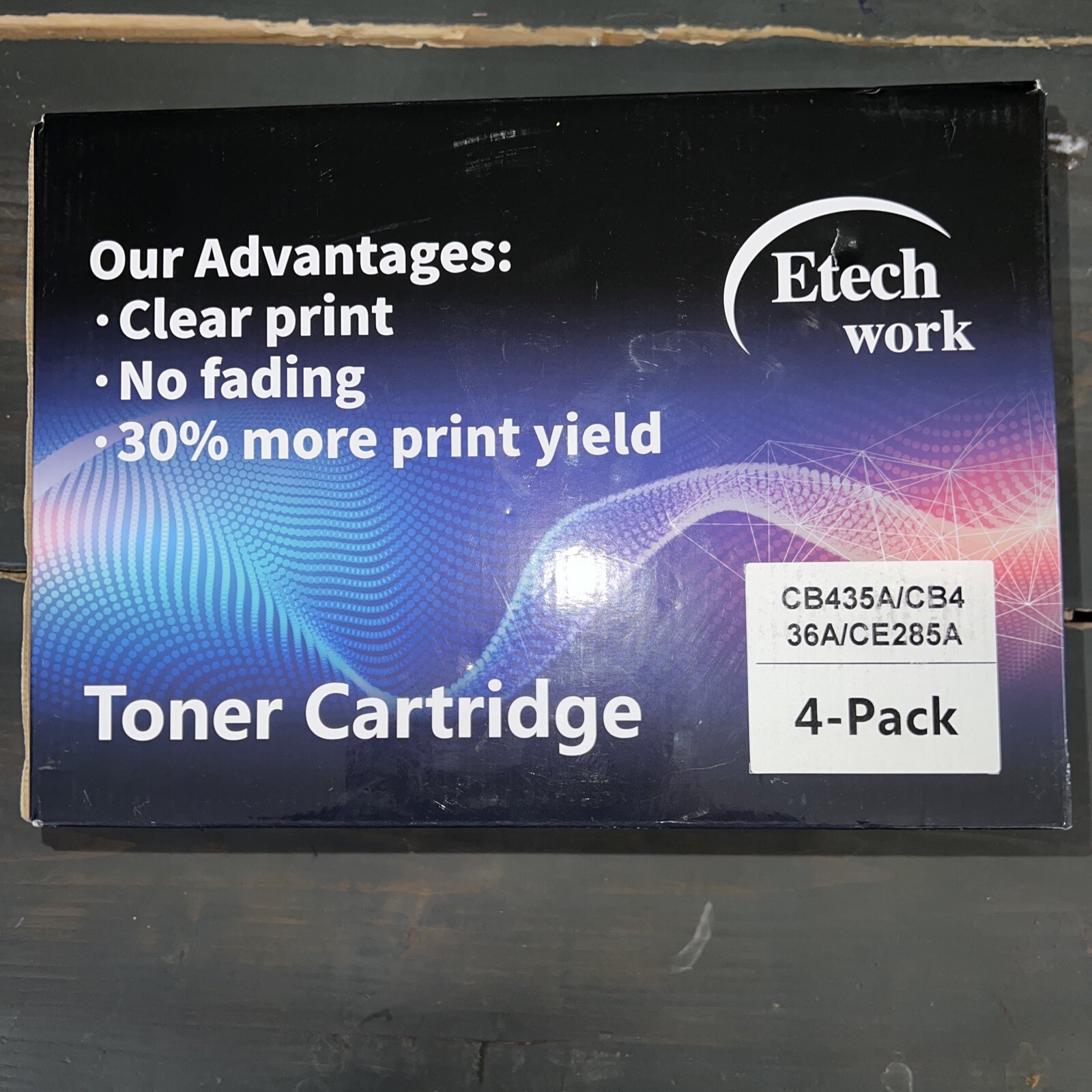 4 Pack Monochrome Lazer Printer Toner Cartridges CB435A/CB436A/CE285A New In Box