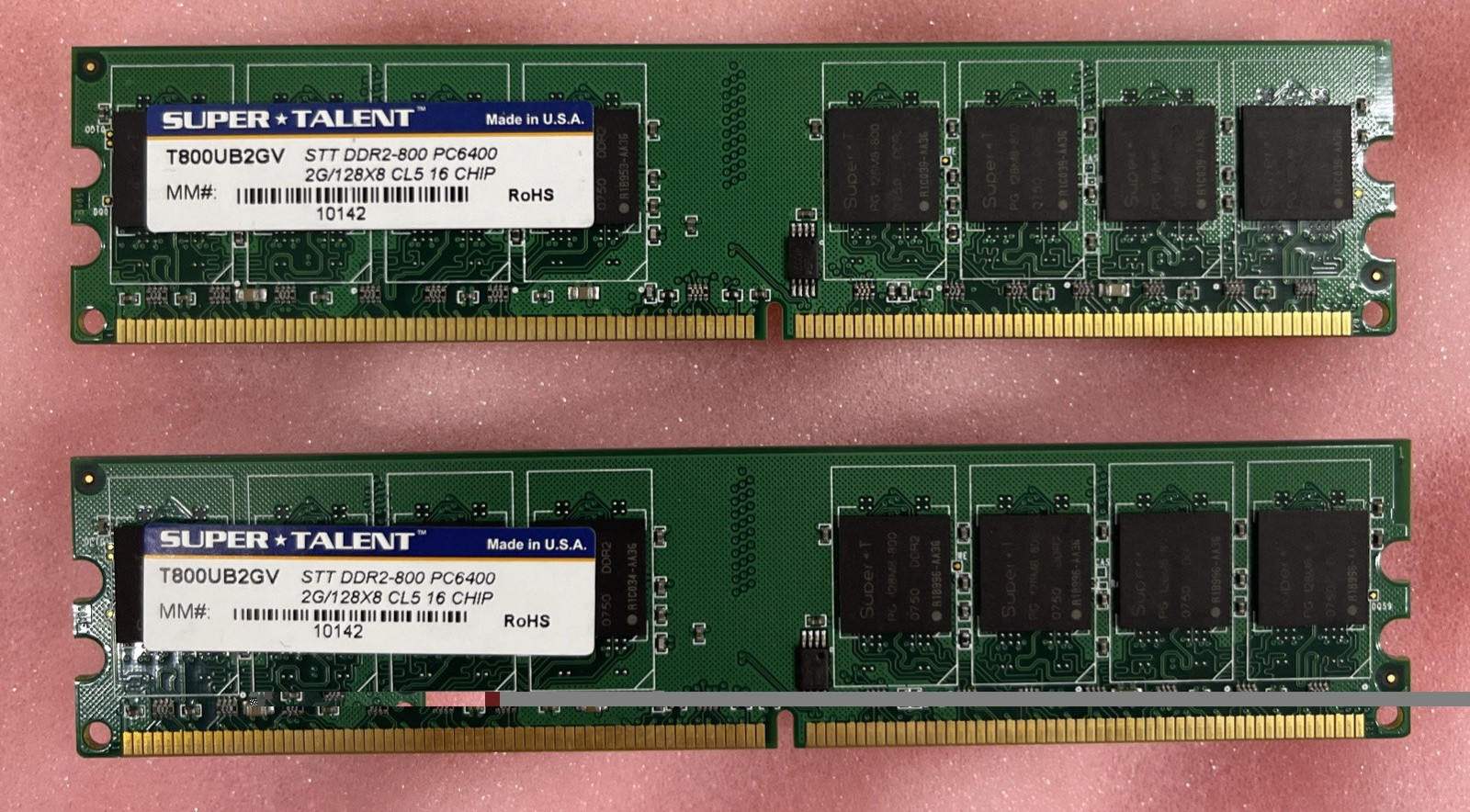 Super Talent 4GB 2x2GB DDR2-800 PC2-6400 Desktop RAM T800UB2GV Tested