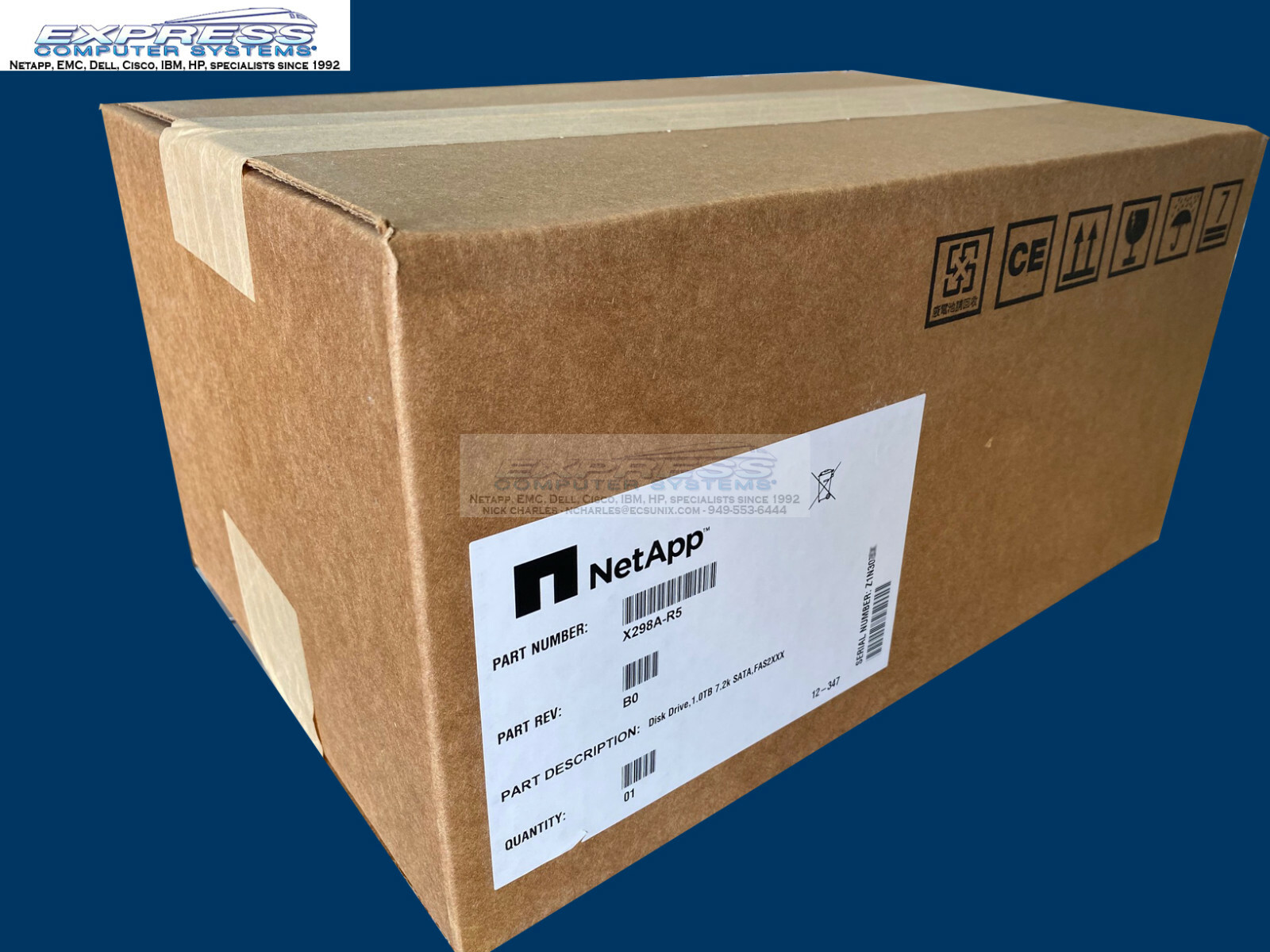 BRAND NEW Netapp 108-00197 1TB 7.2K SATA FAS2020 FAS2050 FAS2040 FACTORY SEALED