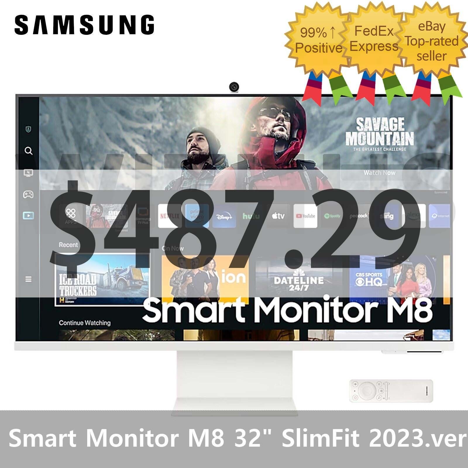 [CLEARANCE] SAMSUNG Smart Monitor M8 32" w/Streaming TV and Camera S32CM801