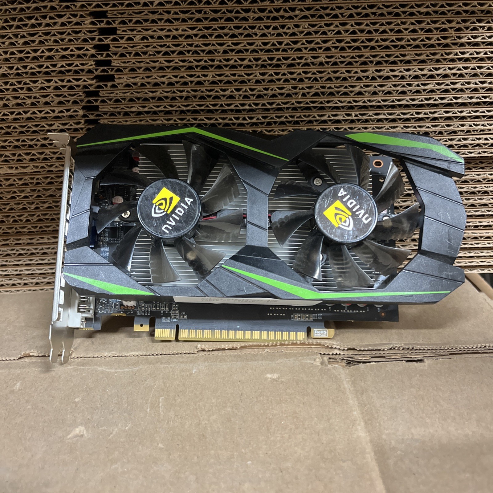 For Parts/Repair: NVIDIA GeForce GTX 1050 Ti PCIe x16 Dual Fan Heatsink GPU