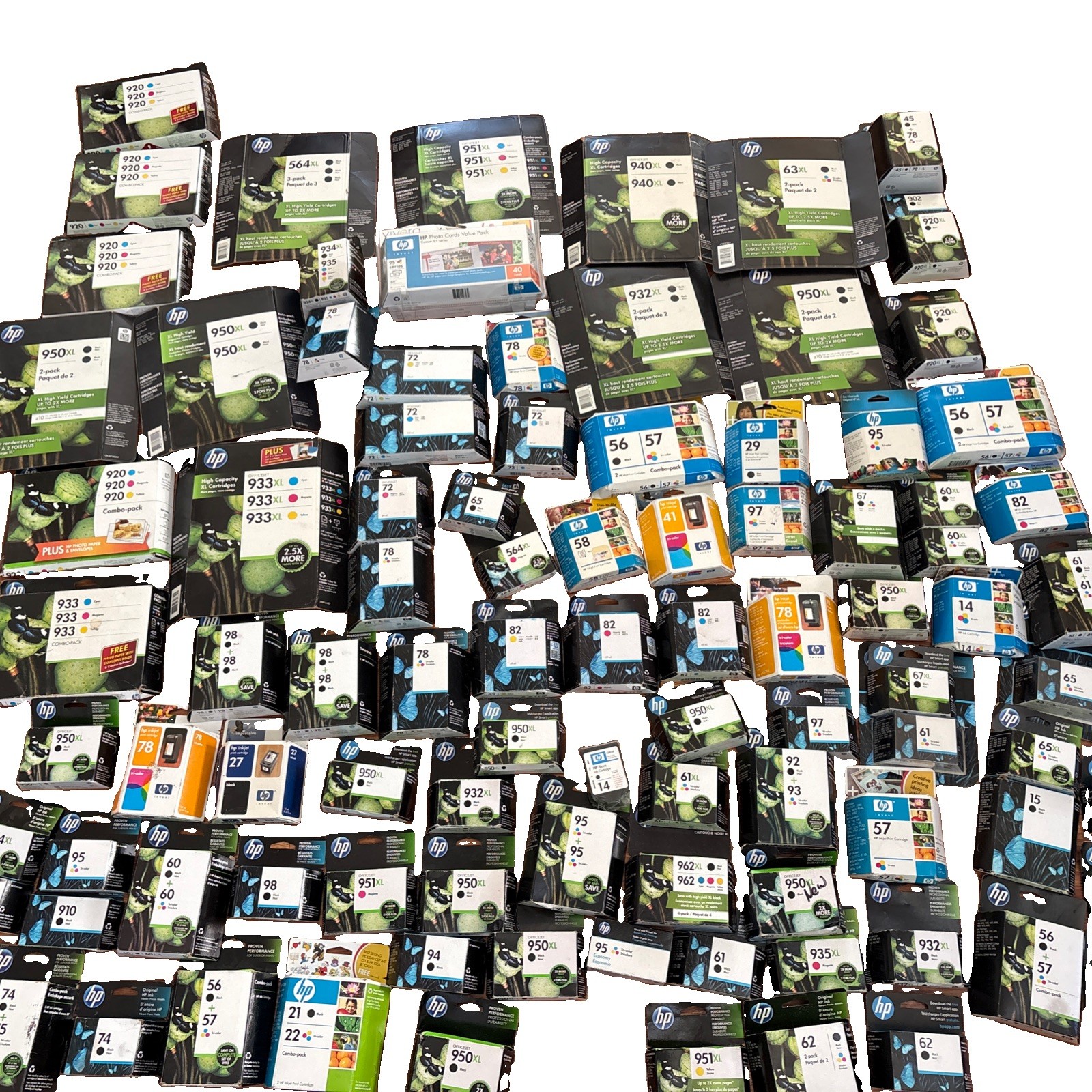 116 PIECE LOT NEW SEALED NIB HP HEWLET PACKARD  INK CARTRIDGE WHOLESALE Expired