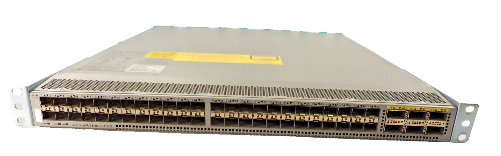 Cisco N9K-C9372PX 48-Port 10Gb SFP+ 40Gb QSFP+ Fiber Switch NO PSU NO FANS NO OS