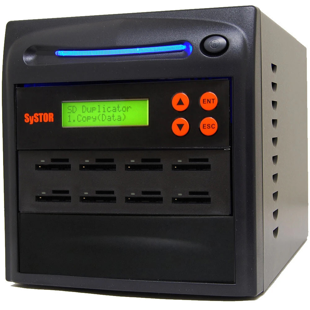 SySTOR 1-7 SD Card Duplicator Mini Micro Flash Memory Sanitizer 2 YEAR WARRANTY