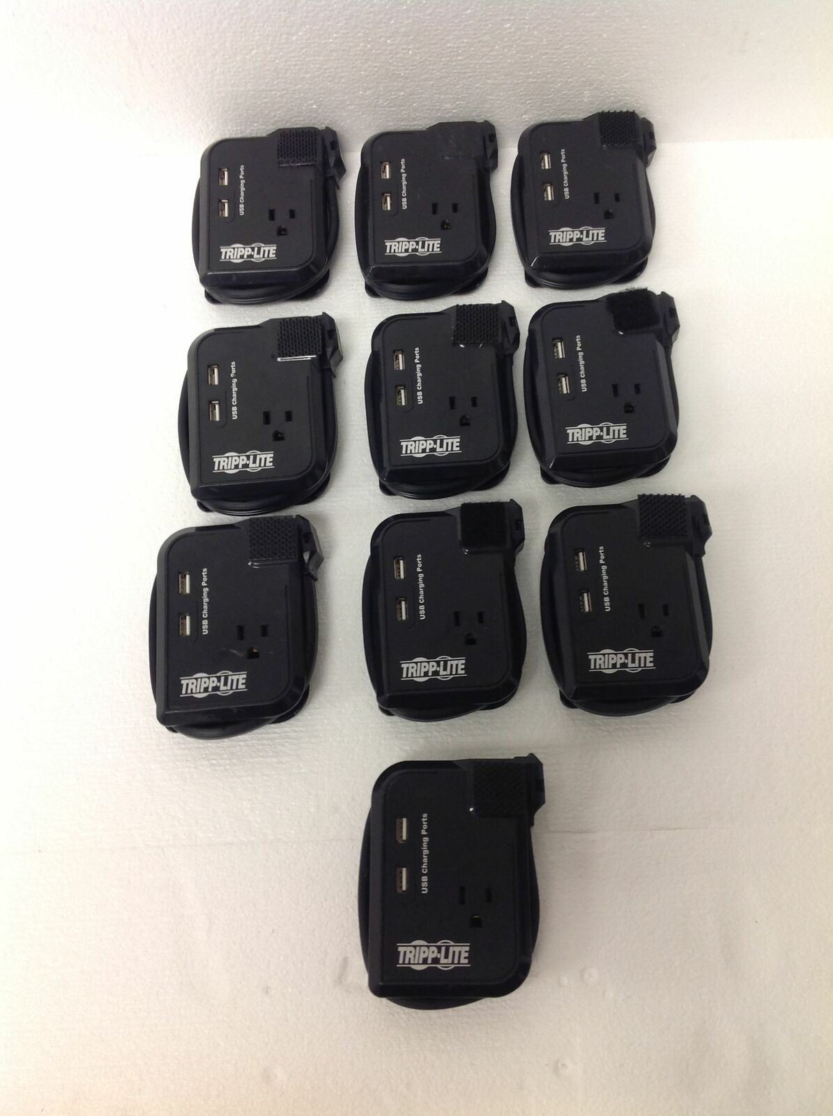 Lot of 10 TRIPP LITE MASTER-POWER TRAVELER3USB 3 OUTLET TRAVEL SURGE TRIPPLITE