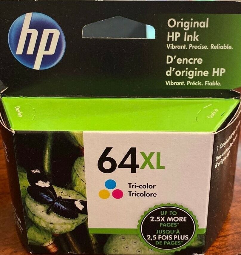 HP 64XL Color Ink Cartridge N9J91AN NEW GENUINE