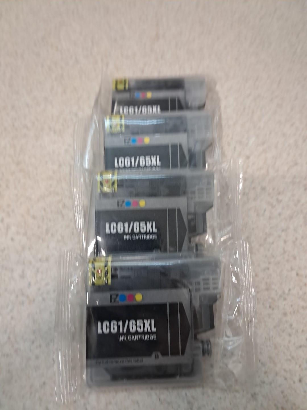 Assorted Color Lot Of 4: EZink Ink Cartridges LC61/65XL Black