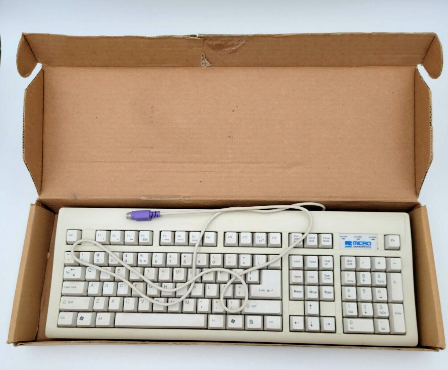 Micro Innovations 108-Key Windows Keyboards Model KB400i PS/2 Wired Keyboard