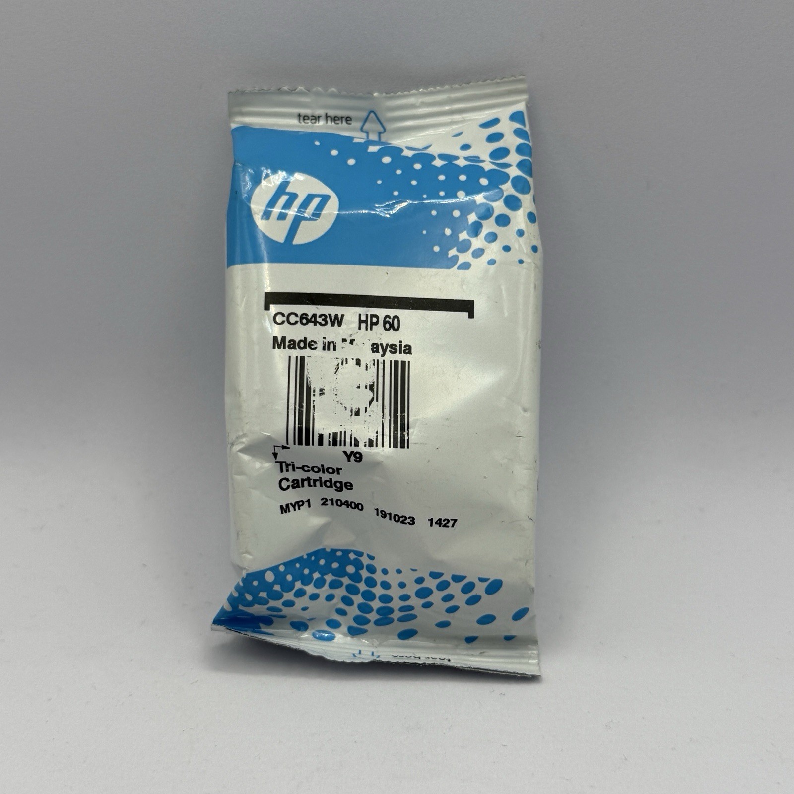 Genuine HP 60 CC643W Tri-Color Ink Cartridge No Box Sealed
