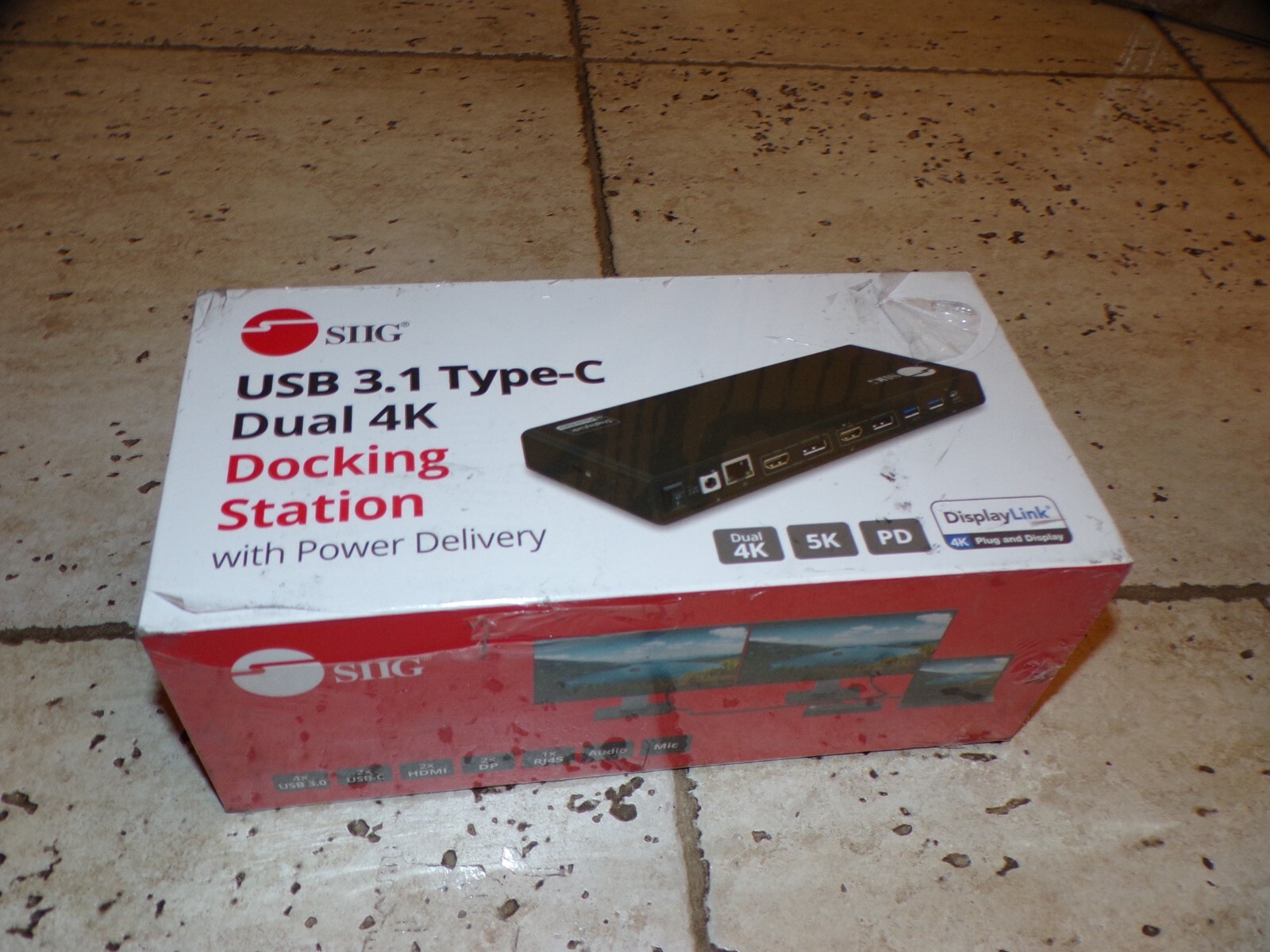 SIIG USB 3.1 Type-C Dual Docking Station w Power Delivery BYN1226 New Open Box