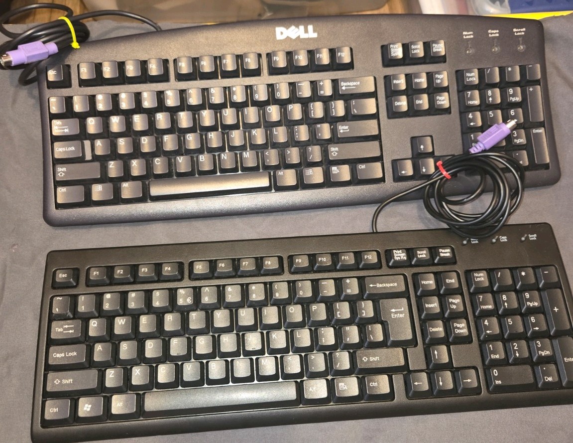 Home Office Upgrade Standard Keyboards Lot Of  (2) Used In Great Working Order