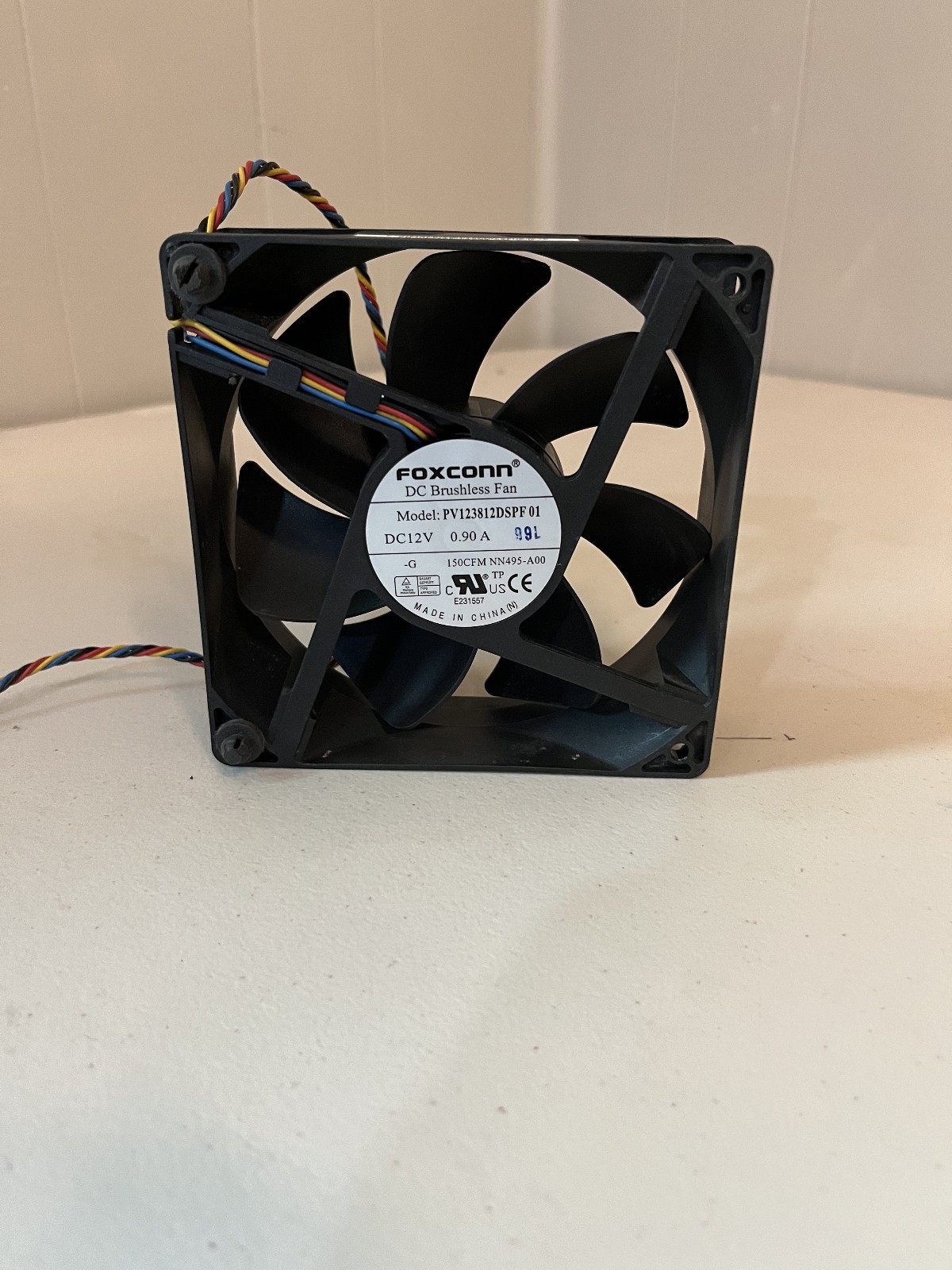 Foxconn PV123812DSPF 01 4-wire CPU/Computer Fan 12v 120mm X 38mm