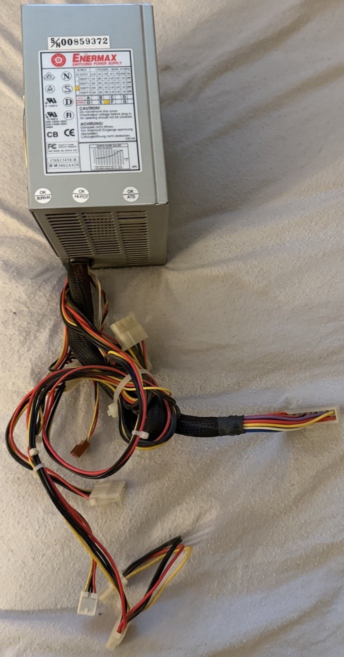 Enermax EG301P-V D 20Pin Switching Power Supply 300W