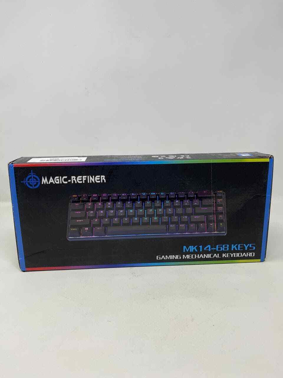 Magic-Refiner Mk14 68 key Mechanical RGB gaming Keyboard Red Chips hot swappable