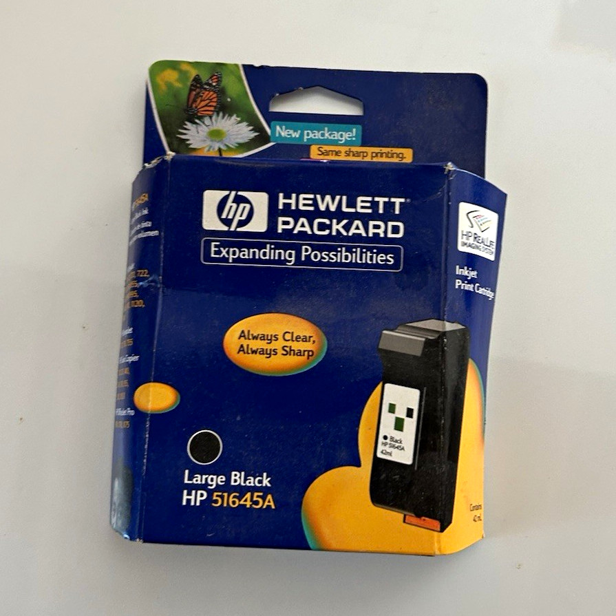 HP Genuine 51645A Inkjet Ink Cartridge Black for DeskJet 710 712 720 722 820
