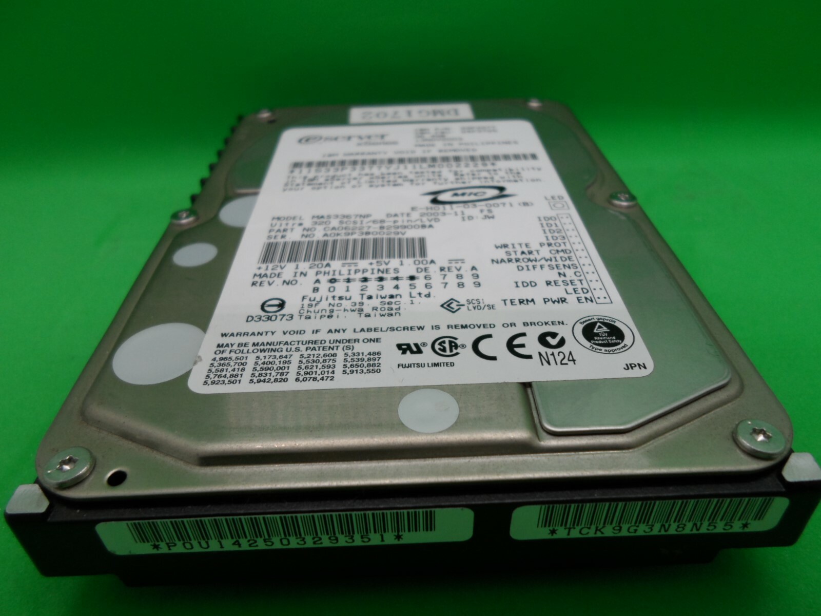 IBM 33P3377 24P3725 24P3724  36.4G 68PIN 15K SCSI U320 Hard disk MAP3367NP