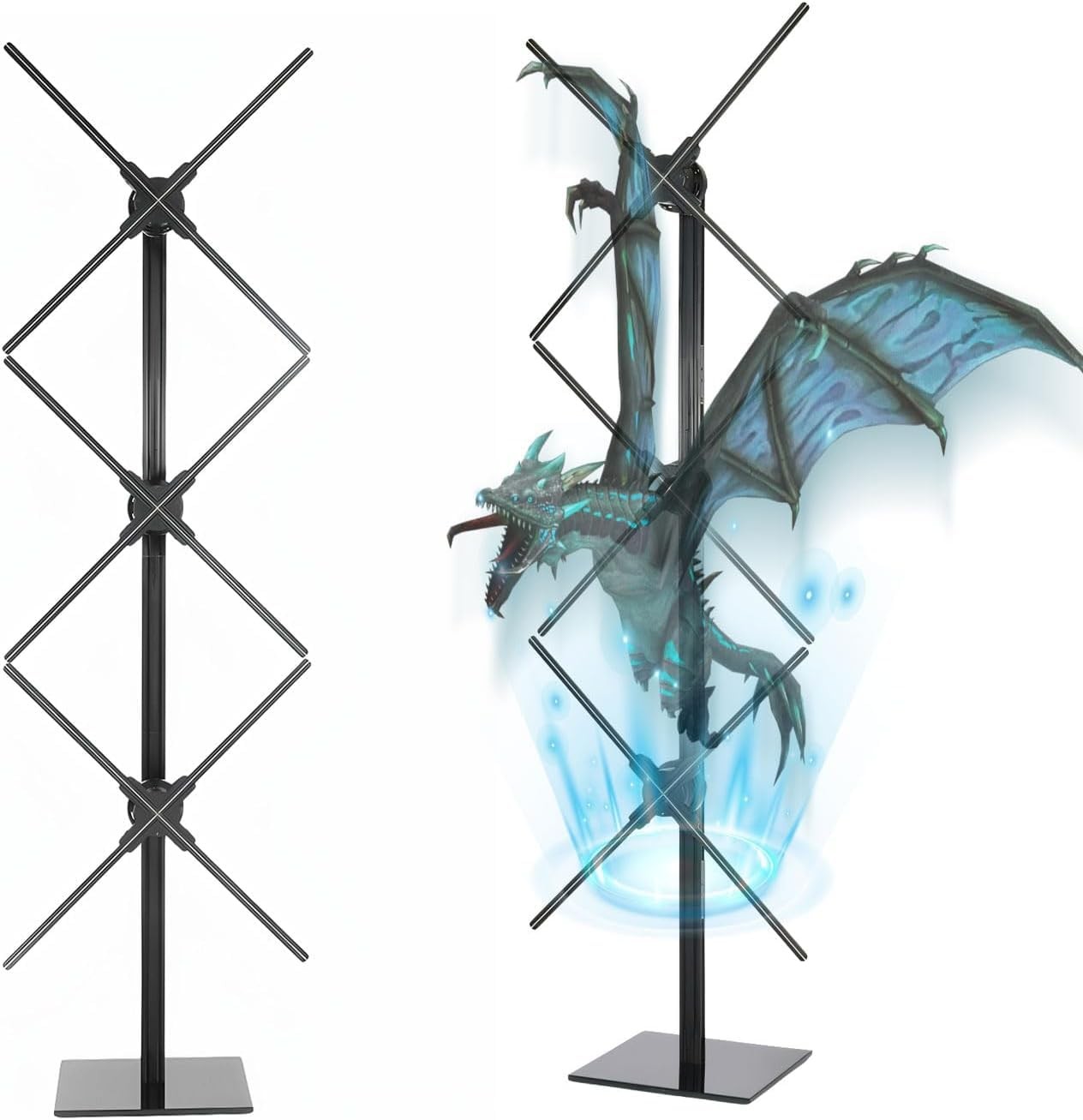 Missyou MSPJ 3D Hologram Fan Stand Vertical 3-Unit Splicing Bracket Fits
