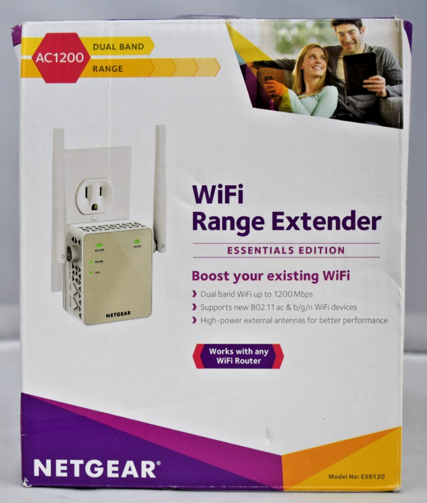 NETGEAR EX6120 AC1200 Wi-Fi Range Extender Booster Dual Band