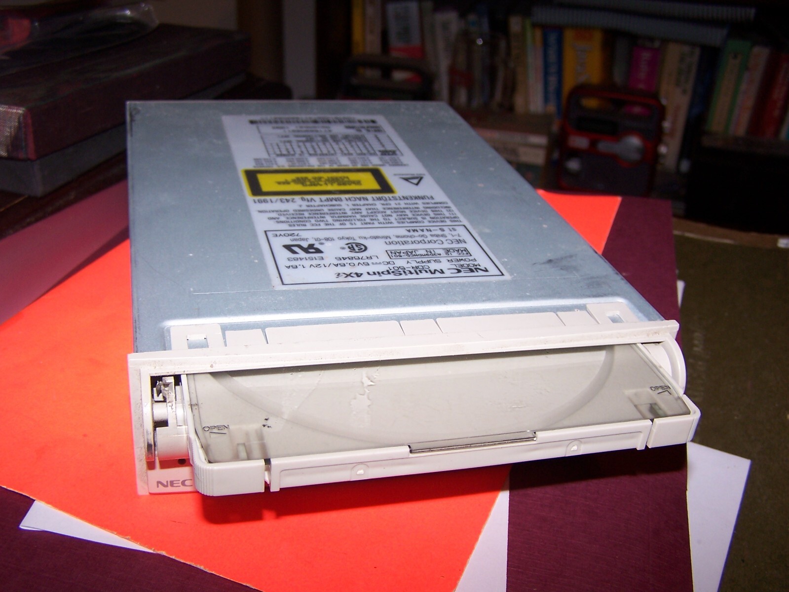 Early NEC MultiSpin 4Xi SCSI Model CDR-501 Caddy CD Reader