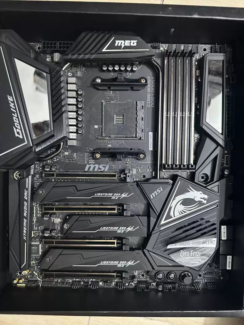MSI MEG X570 GODLIKE AM4 DDR4 E-ATX Gaming Motherboard Support Ryzen 5000 CPU
