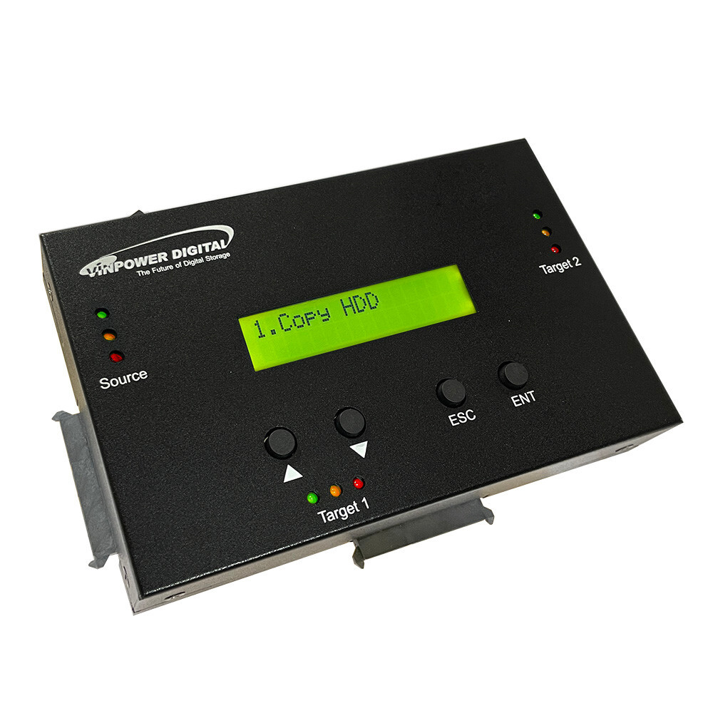 Vinpower 1 to 2 Standalone SATA Hard Drive HDD SSD Duplicator HDDMINIDUP-2