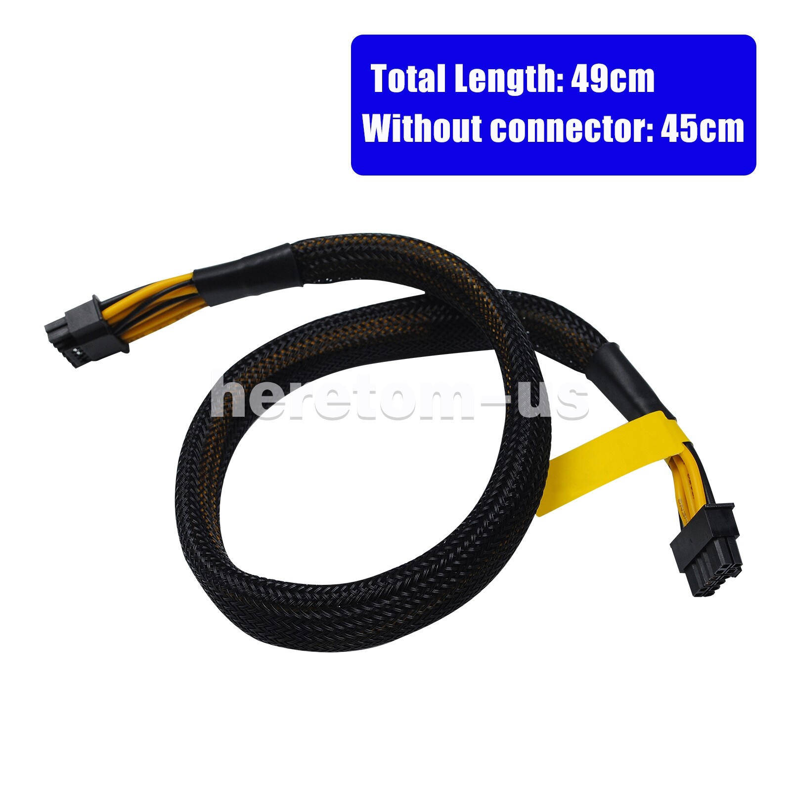 12PIN to 16P GPU Power Cable F8NXW For DELL R7525 R750 R750XA & RTX4090 Founder