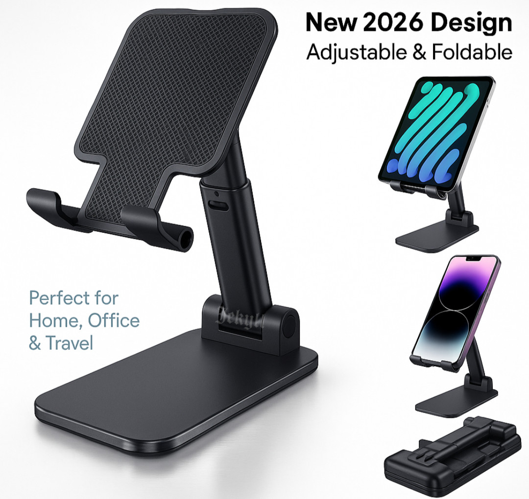 Soporte Ajustable Plegable Universal para Tableta Telefono Celular iPad iPhone