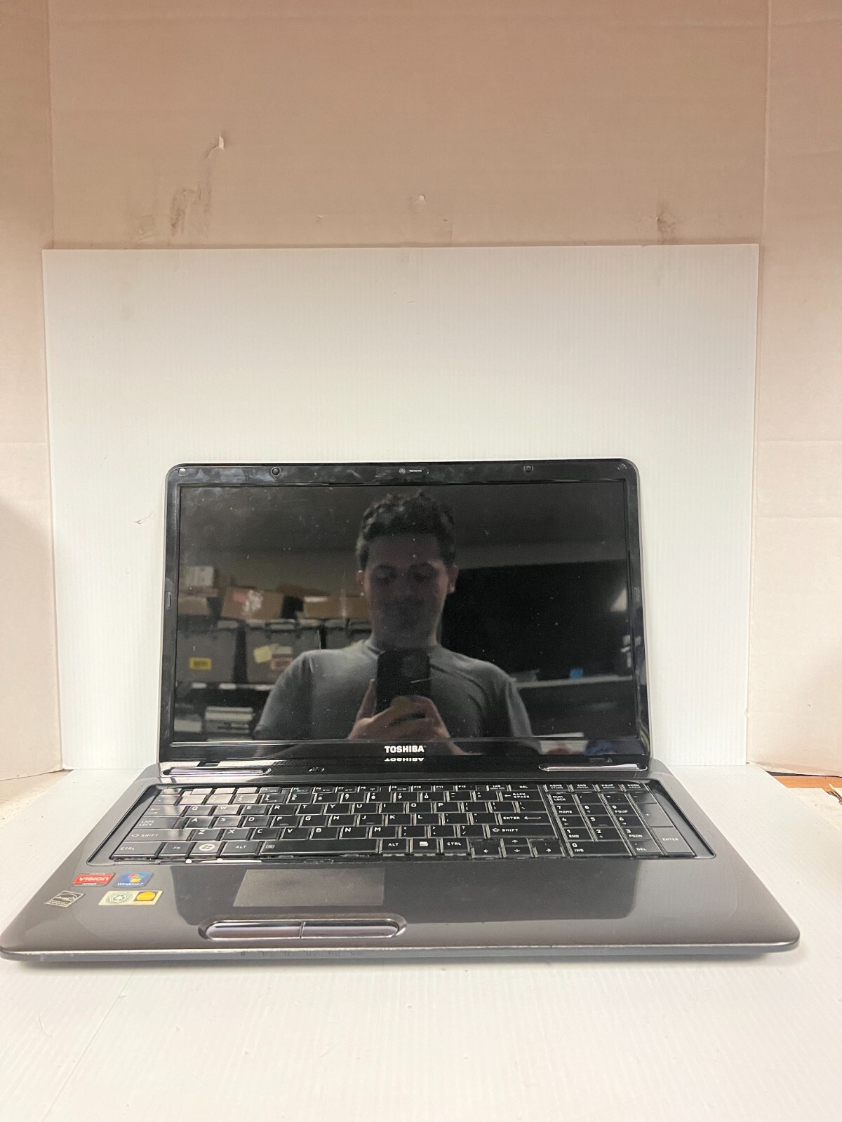 TOSHIBA Satellite 15.6" Laptop,  AMD Vision, 4GB RAM, No HDD