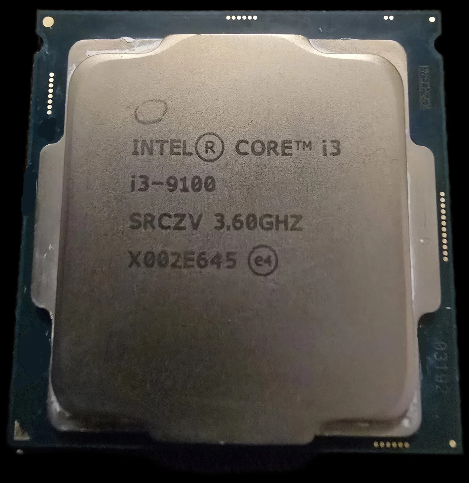 Intel Core i3-9100 3.6GHz Quad-Core CPU Processor LGA 1151 9th Gen SRCZV