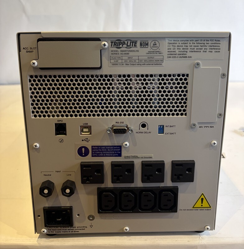 TRIPP-LITE SMART2500XLHG SERIES AG-8589 MEDICAL GRADE 2.2 KVA POWER RATING