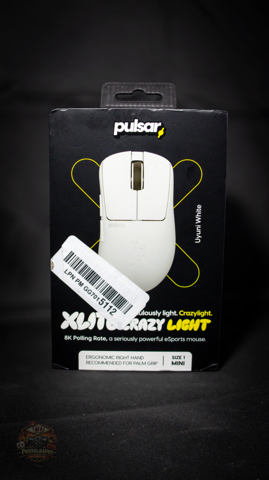 Pulsar Xlite CrazyLight Mini Wireless Gaming Mouse Uyuni White 8K 32K DPI